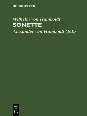cover image of Sonette